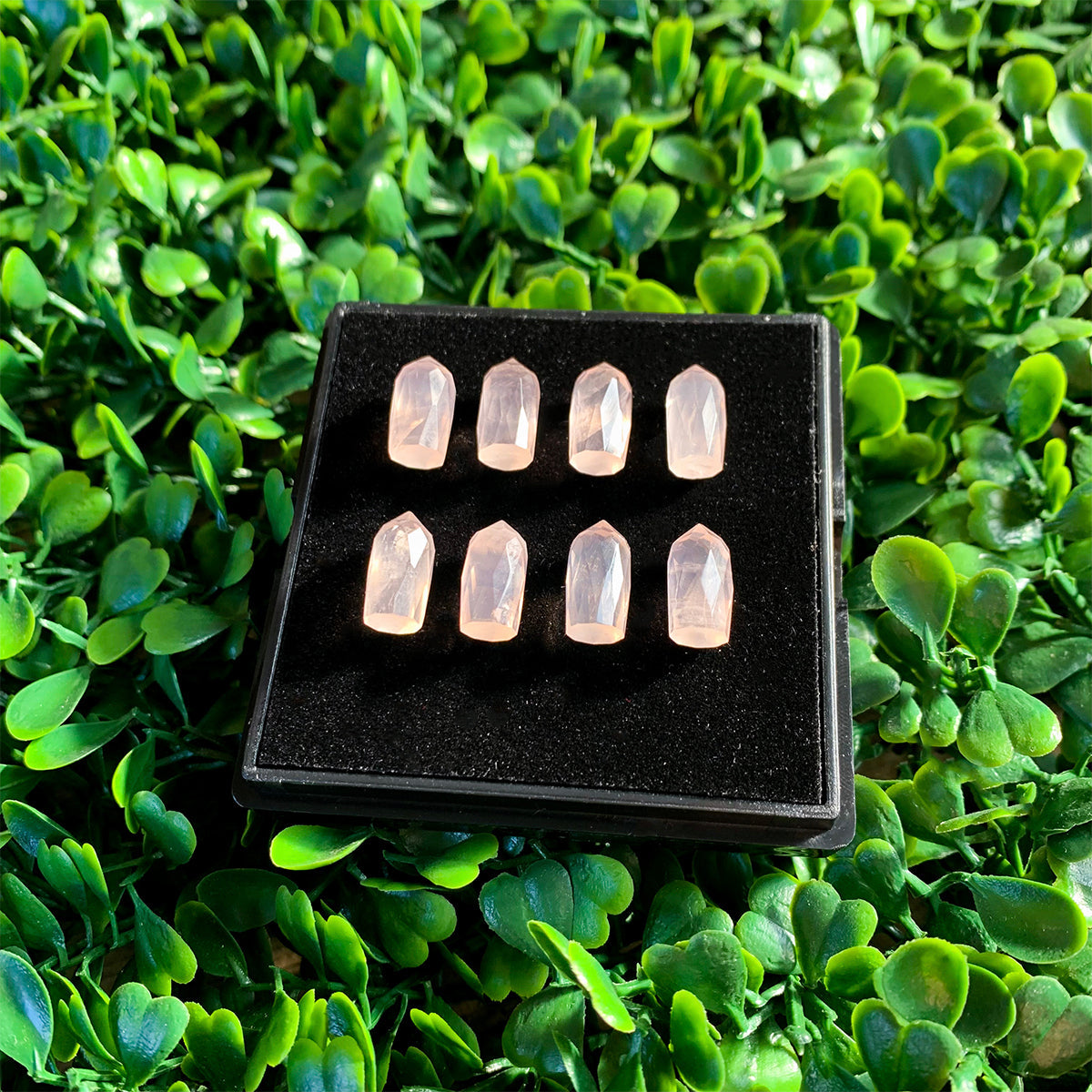 
                  
                    Punta Facetada de Cuarzo Rosa 12x6 mm
                  
                