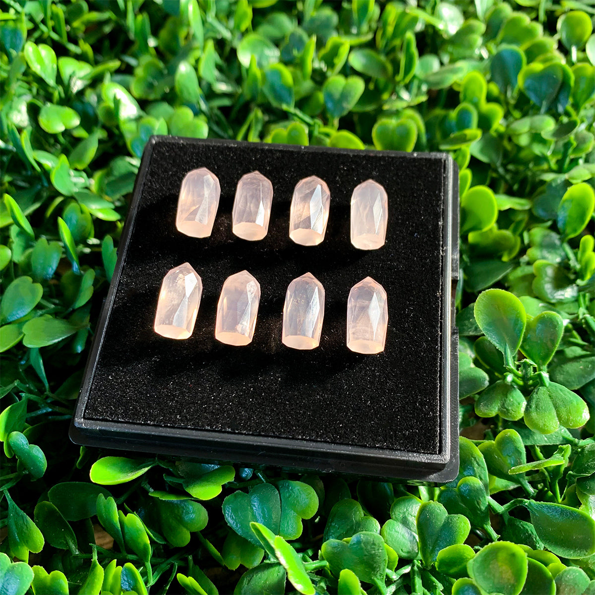 
                  
                    Punta Facetada de Cuarzo Rosa 12x6 mm
                  
                