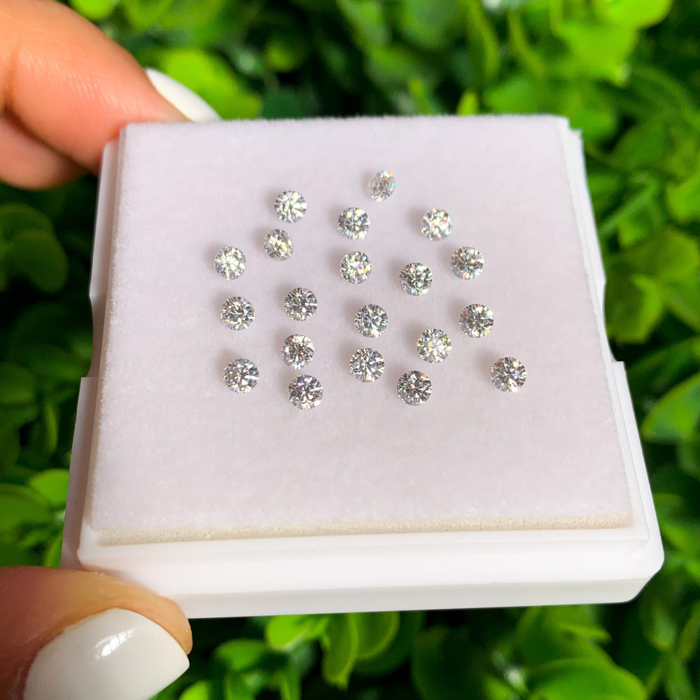 Moissanita 3 mm Corte Diamante
