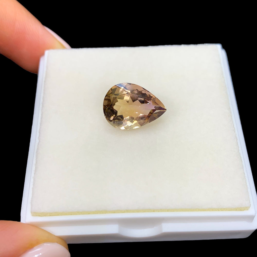 Ametrino Facetado Corte Gota 14x10 mm
