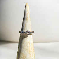 ANILLO FLOR DIAMANTE SALT AND PEPPER TALLA 14