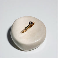 ANILLO DE ORO 18K CON DIAMANTE SALT AND PEPPER TALLA 16