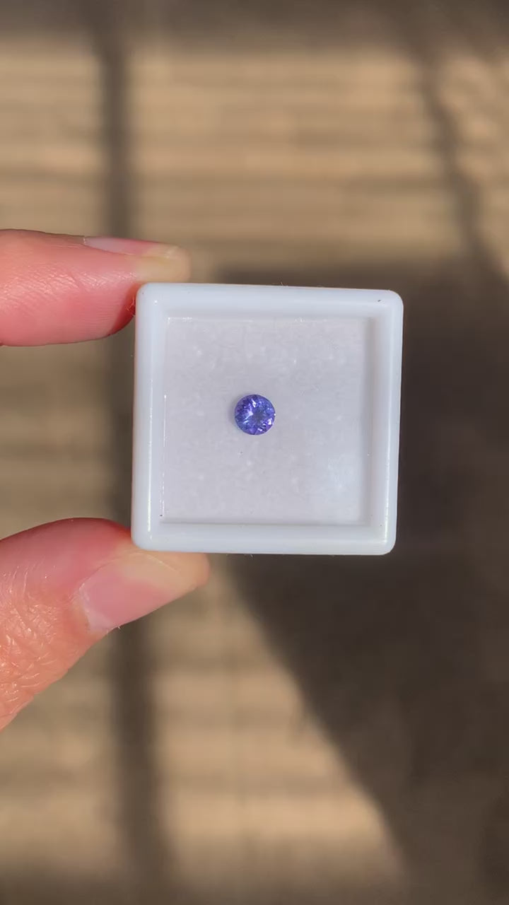 TANZANITA CORTE DIAMANTE NATURAL 4.5 MM