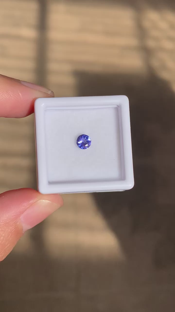 TANZANITA CORTE DIAMANTE NATURAL 4.5 MM