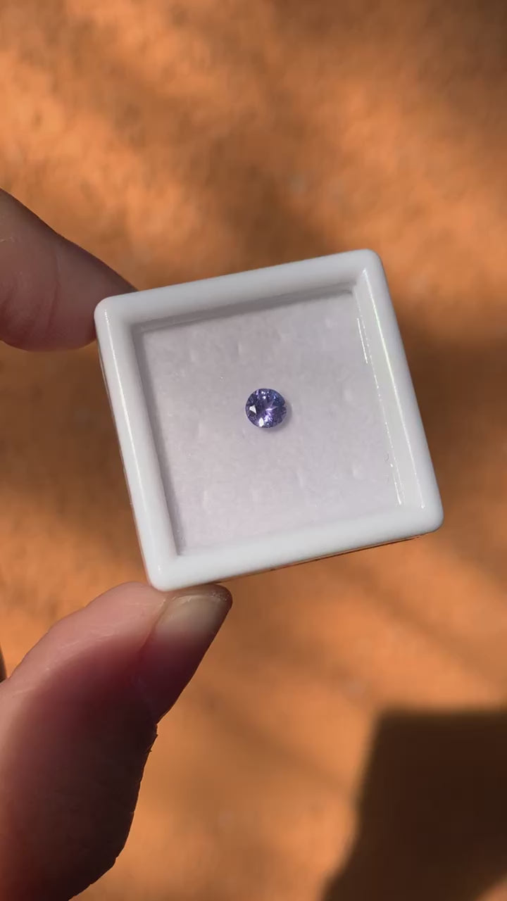 TANZANITA CORTE DIAMANTE NATURAL 4 MM