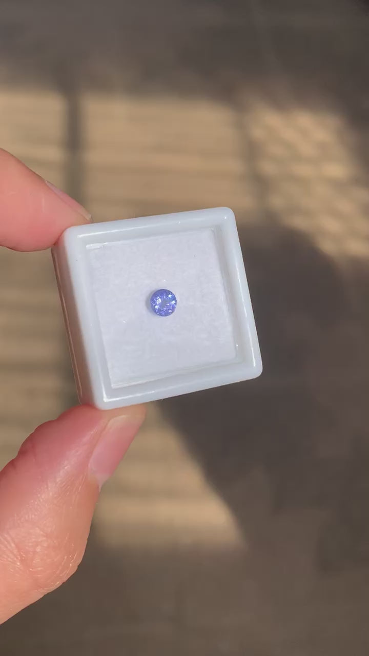 TANZANITA CORTE DIAMANTE NATURAL 4.5 MM