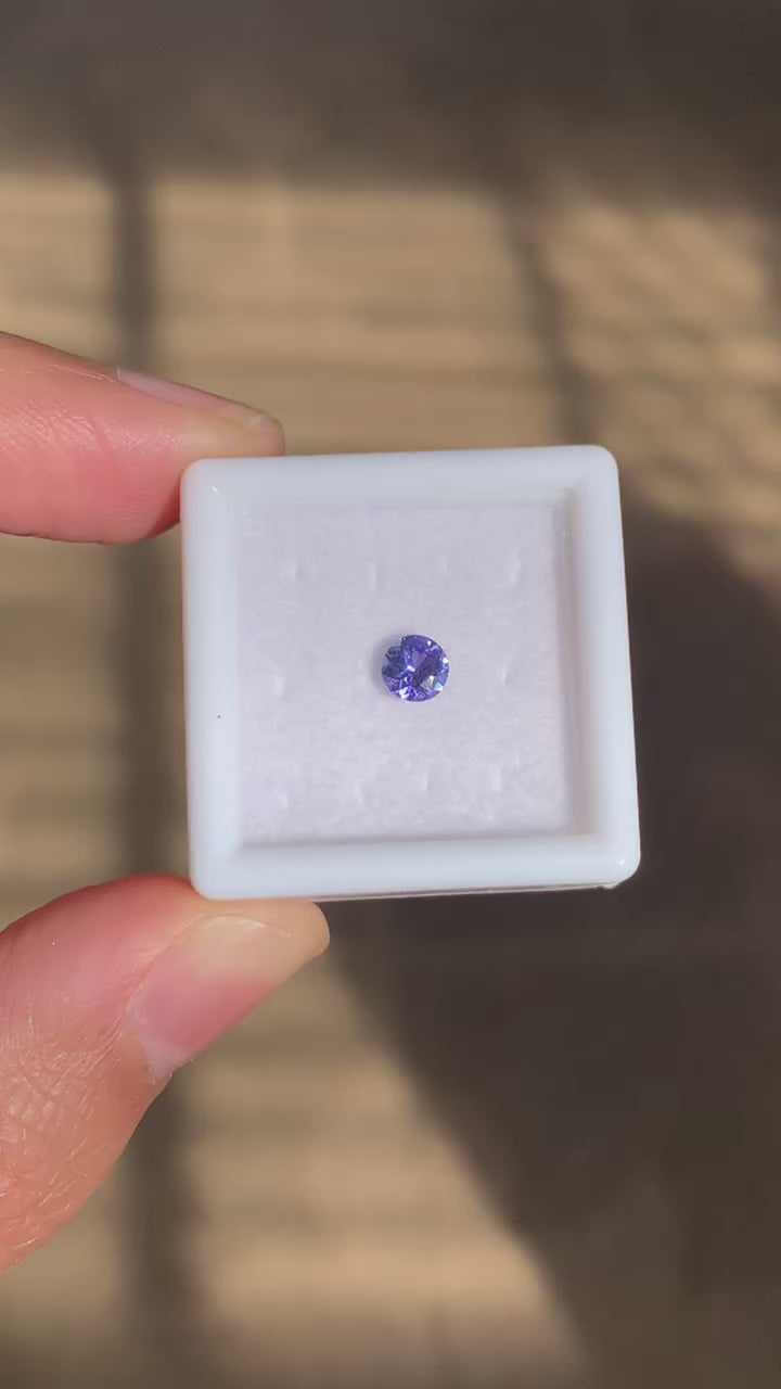 TANZANITA CORTE DIAMANTE NATURAL 4.5 MM