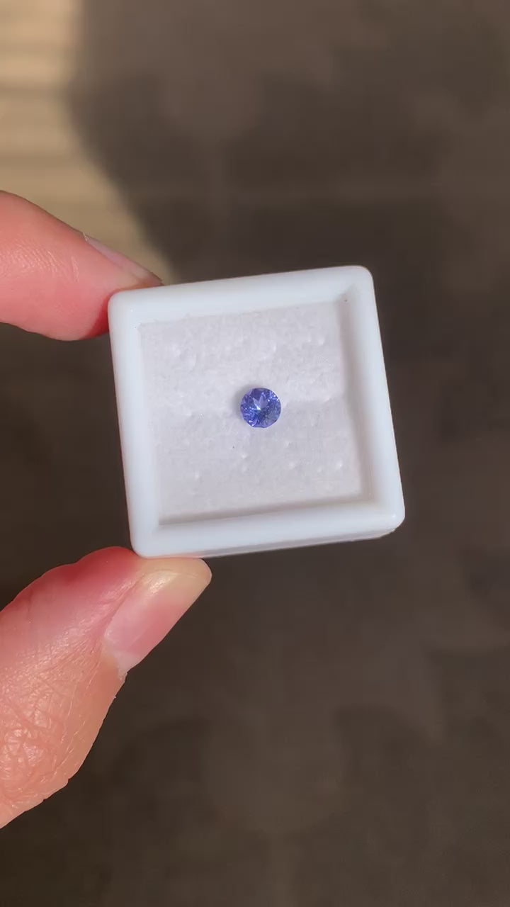 TANZANITA CORTE DIAMANTE NATURAL 4.5 MM