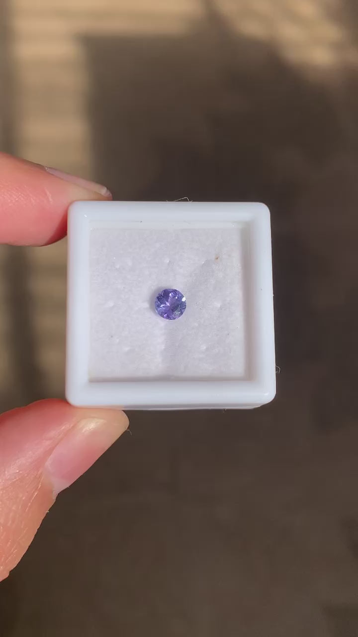 TANZANITA CORTE DIAMANTE NATURAL 4.5 MM