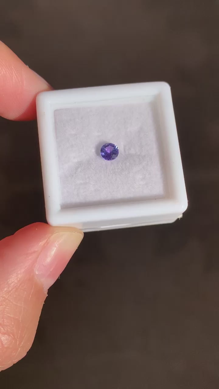 TANZANITA CORTE DIAMANTE NATURAL 4 MM