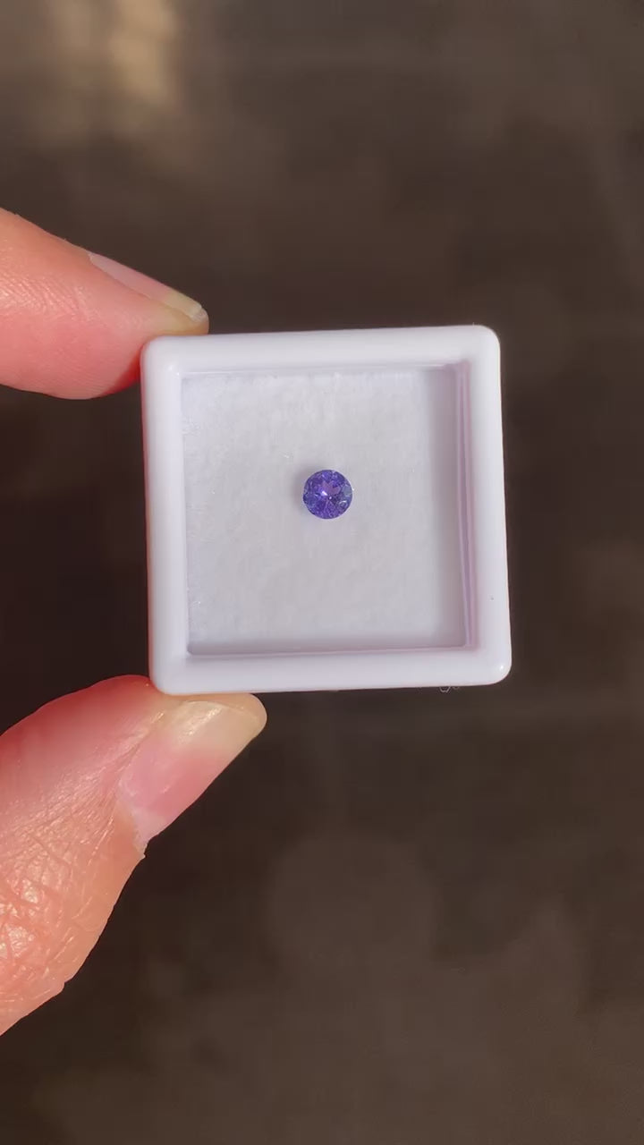 TANZANITA CORTE DIAMANTE NATURAL 4 MM