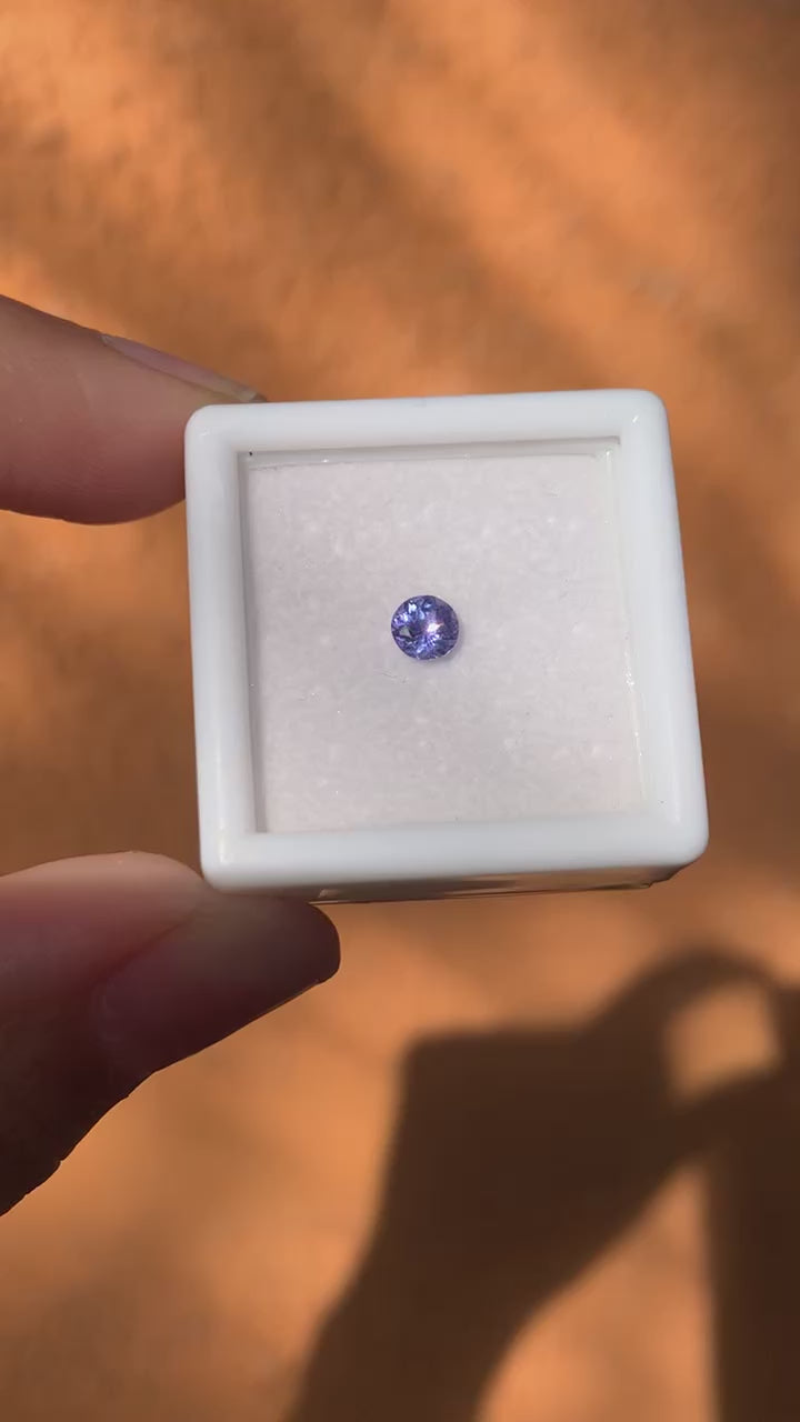 TANZANITA CORTE DIAMANTE NATURAL 4 MM