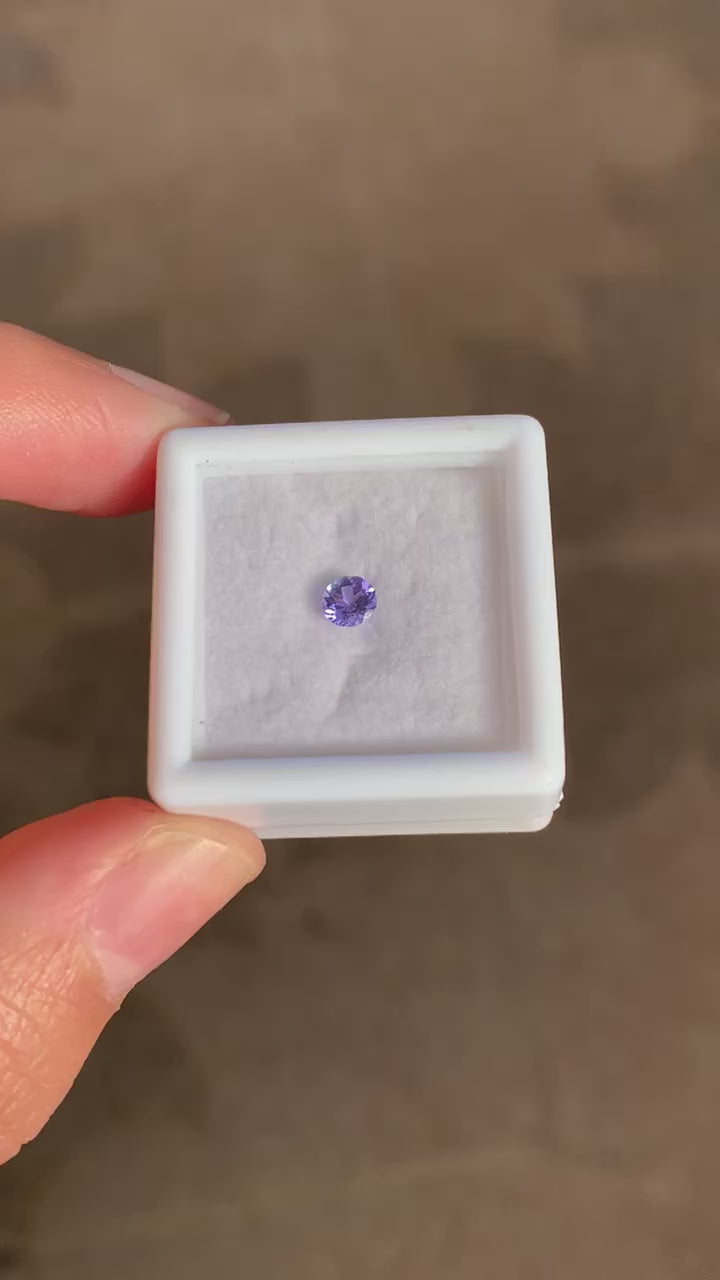 TANZANITA CORTE DIAMANTE NATURAL 4 MM