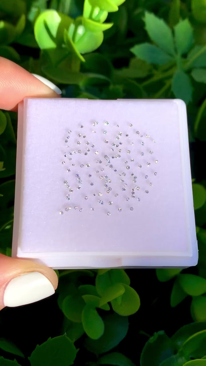 Moissanita 1 mm Corte Diamante