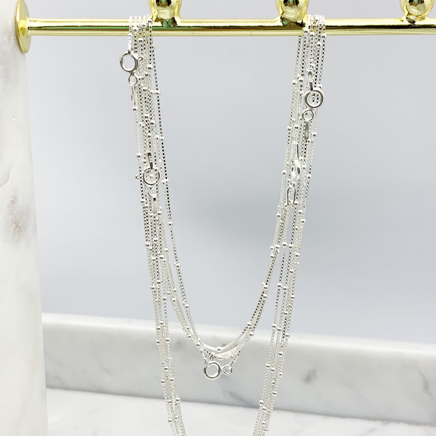 
                  
                    Cadena Veneciana Con Bolitas 45 CM
                  
                